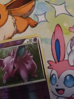 Nidoran 70/102 Reverse Holo HeartGold & SoulSilver Pokemon Card - Image 3