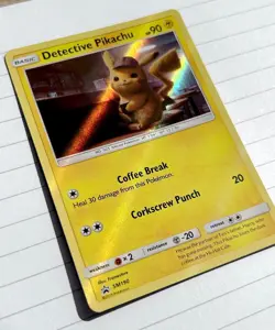 Pokemon Detective Pikachu Holofoil card SM190, Black Star Movie Promo, 2019 - Image 2