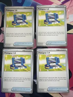 Pokegear 3.0 Pokemon Card 4x Lot 2024 World Championship Cards - Image 2