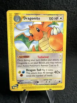Dragonite 43/165 Expedition Base Set Regular Rare Non Holo Pokemon TCG - Image 1