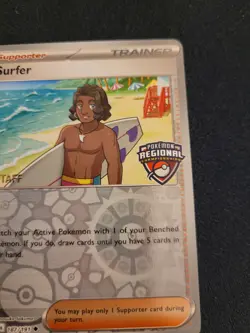 Pokemon TCG: Surfer 187/191 - STAFF - Regional Championship Promo NM - Image 3