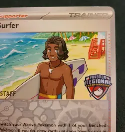 Pokemon TCG: Surfer 187/191 - STAFF - Regional Championship Promo NM - Image 4
