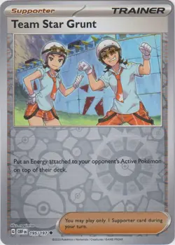 🔥Pokemon - Team Star Grunt - Reverse Holo - 195/197 - Obsidian Flames - (NM)🔥 - Image 1
