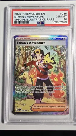 🔥Ethan's Adventure Special Illustration Rare 236 Pokemon Destined Rivals PSA 10 - Image 1