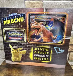 Pokemon TCG Detective Pikachu CHARIZARD GX Case File w Foil Promo Card Exclusive - Image 1