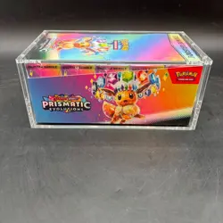 Pokemon TCG S&V Prismatic Evolutions Booster Bundle Display Case w/Acrylic Case - Image 2