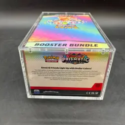 Pokemon TCG S&V Prismatic Evolutions Booster Bundle Display Case w/Acrylic Case - Image 3