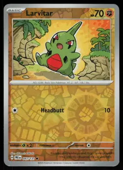 Larvitar 047/131 Common Prismatic Evolutions Pokemon Reverse Holo Near Mint - Image 1