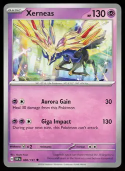 Xerneas 088/191 Uncommon Surging Sparks Pokemon Near Mint - Image 1