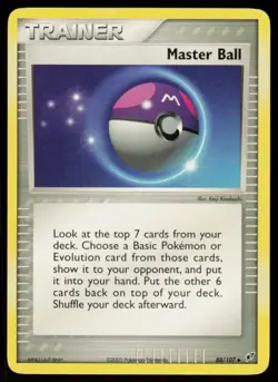 Master Ball 88/107 Uncommon Deoxys Pokemon Lightly Played - Image 1