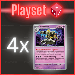 4x Zwirrfinst 037/131 PRE ✨Holo✨ 🟢NM 🇩🇪Deutsch 🎲Playset Pokemon 020/064 SFA - Image 1