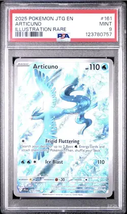 2025 Pokemon Journey Together - Articuno Illustration Rare PSA 9 #161 - Image 1