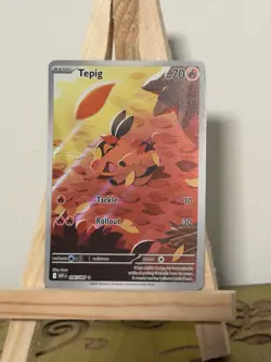 Tepig 096/086 - White Flare Illustration Rare English Pokemon TCG NM - Image 1