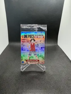 One Piece Monkey D. Luffy US Voyage College Basketball Promo Card SEALED - Image 1