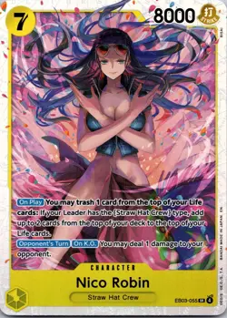 Nico Robin SR EB03-055 One Piece Heroines Edition English - Image 1