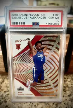Panini 2018-19 Revolution Shai Gilgeous-Alexander CNY #103 RC PSA 10 - Image 1