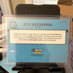 2024 Panini Donruss NASCAR Retro 1991 Kyle Weatherman #164 Optic Gold Prizm /10 - Image 2