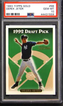 1993 TOPPS GOLD #98 DEREK JETER PSA 10 - Image 1