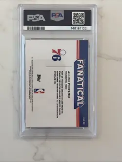 2025-26 Topps Chrome - Fanatical Gold /50 Allen Iverson #FAN-20 PSA 9 - Image 2
