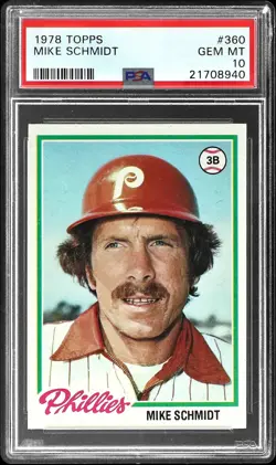 1978 TOPPS #360 MIKE SCHMIDT PSA 10 - Image 1