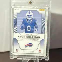 Keon Coleman RC 2024 Panini Illusions First Impressions Bronze Auto #111 - Image 2