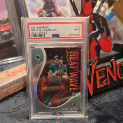 2021 Panini Phoenix - Heat Wave Trevor Lawrence #13 (RC) Psa 9 - Image 1