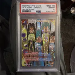 Dragon Ball Super Universe 7 Powers Combined BT20-140 SPR Foil PSA 10 - Image 2