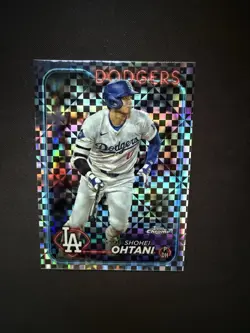 2024 Topps Chrome Shohei Ohtani #1 X-Fractor Los Angeles Dodgers - Image 1