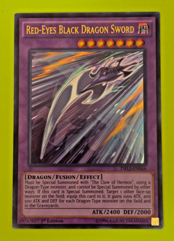 Yu-Gi-Oh Red-Eyes Black Dragon Sword 1st Edition Ultra Rare DRL3-EN066 NM - Image 1