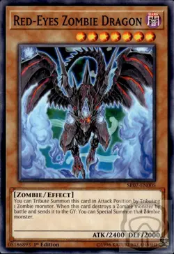 Red-Eyes Zombie Dragon SR07-EN005 Zombie Horde Yu-Gi-Oh 1st Edition NM/M - Image 2