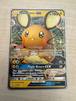 Pokemon Card Dedenne GX World Championships 2019 57/214 Near Mint - Image 1