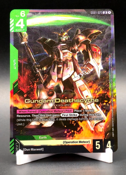 Gundam Deathscythe Gundam The Card Game G001-025 LR Legendary Rare Holo Foil - Image 1