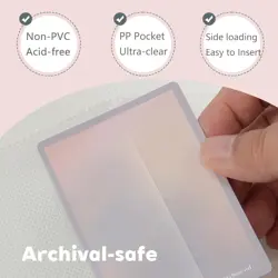 Mauchuu White Trading Card Binder 4 Pocket, Cute 4 Pocket (160 Cards), 739351681087 - Image 4