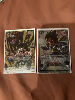 Bandai Dragon Ball Super Card Vegeta Gohan Foil nationals promos - Image 1