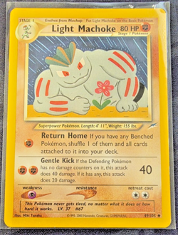 Light Machoke Neo Destiny 49/105 Uncommon Vintage Pokemon Card - Image 1