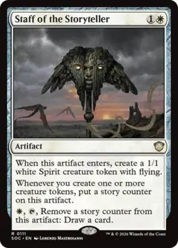 Staff of the Storyteller - Near Mint MTG Commander: Secrets of Strixhaven - Image 1