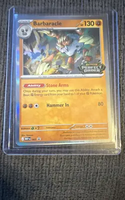 Barbaracle 065 Perfect Order Prerelease Promo Pokemon Card Non Staff NM - Image 1