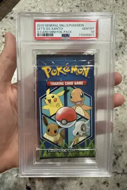 PSA 10 Pokemon 2019 General Mills 3 Card Booster Pack LOW POP - Image 1