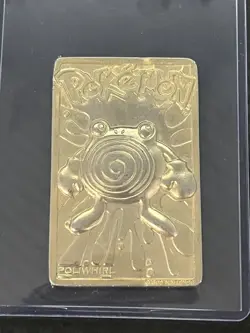1999 Pokemon Burger King Poliwhirl 24K Gold Plated Limited Edition Card - Image 1