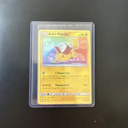 Ash’s Pikachu SM108 Non Holo Ultra Rare Promo Pokemon Card 👑MINT👑 - Image 3