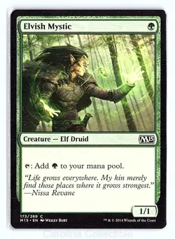 Elvish Mystic DMG(see back of card) Magic 2015 (M15) 173 Magic: The Gathering - Image 1