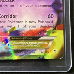Pokemon Gengar EX 34/119 Ultra Rare Holo 170 HP XY Phantom Forces TCG Card - Image 4