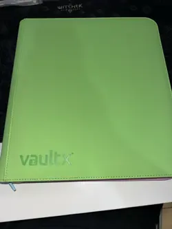 Vault X Exo-Tec 12-Pocket Zip Binder Green SV7 First Edition 480 Cards - Image 1
