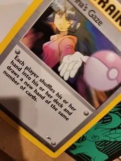 Pokemon Gym Heroes Sabrina's Gaze 125/132 Trainer VLP 2000 SHARP CARD SEE PICS - Image 3