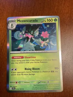Meowscarada 018/159 Journey Together Holo Rare Pokemon TCG Card - Image 1