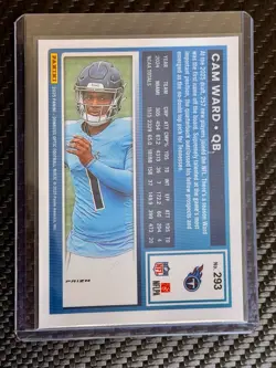 2025 Panini Donruss - Rated Rookie Cam Ward #350 Optic Holo Prizm Titans RC - Image 2