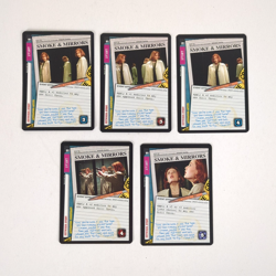 X-Files CCG Smoke & Mirrors Cards - Complete Set of 5 Cards - NM/M - Image 1