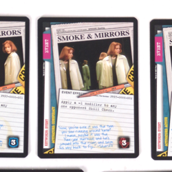 X-Files CCG Smoke & Mirrors Cards - Complete Set of 5 Cards - NM/M - Image 4