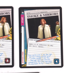 X-Files CCG Smoke & Mirrors Cards - Complete Set of 5 Cards - NM/M - Image 5