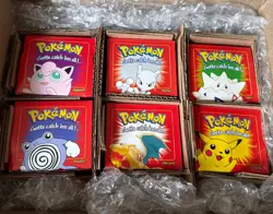 Pokemon: 23k Burger King Gold Plated Trading Card Set Red Box (Set of 6) NIB - Image 1